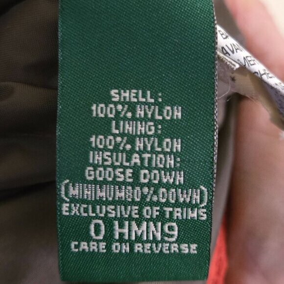 L.L. Bean Rust Autumnal Goose Down Quality Puffer Vest Size XL - Picture 6 of 6